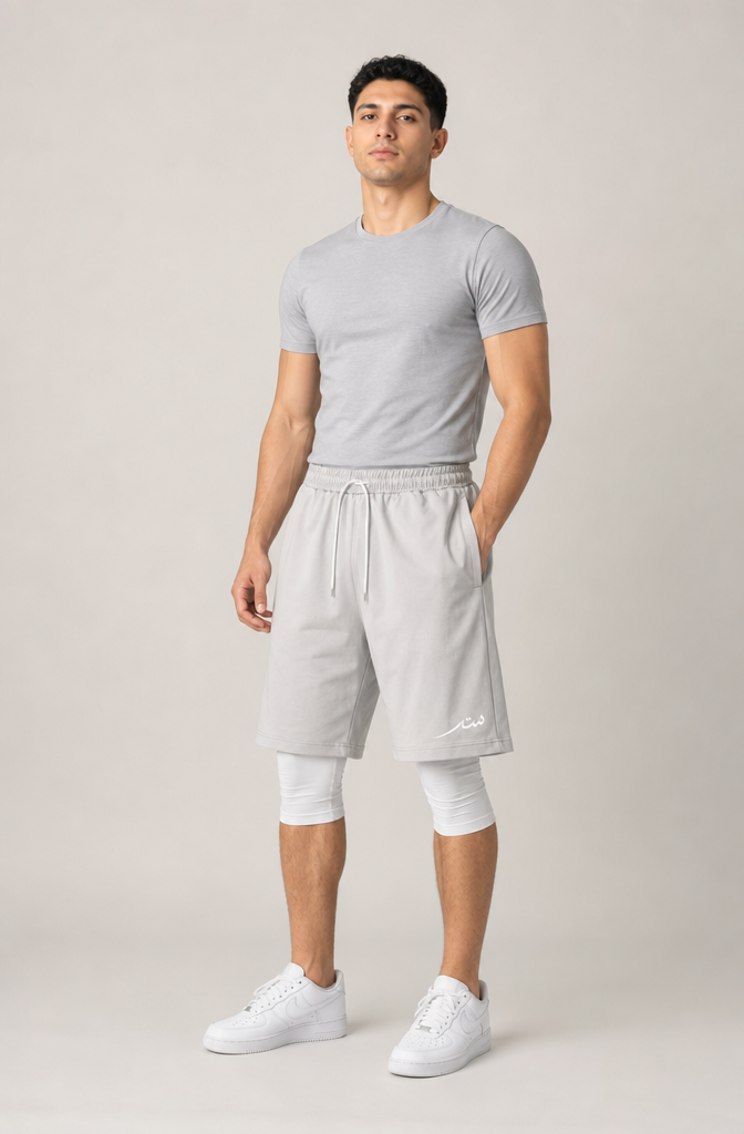 Satr Awrah Shorts Lys graa - studie